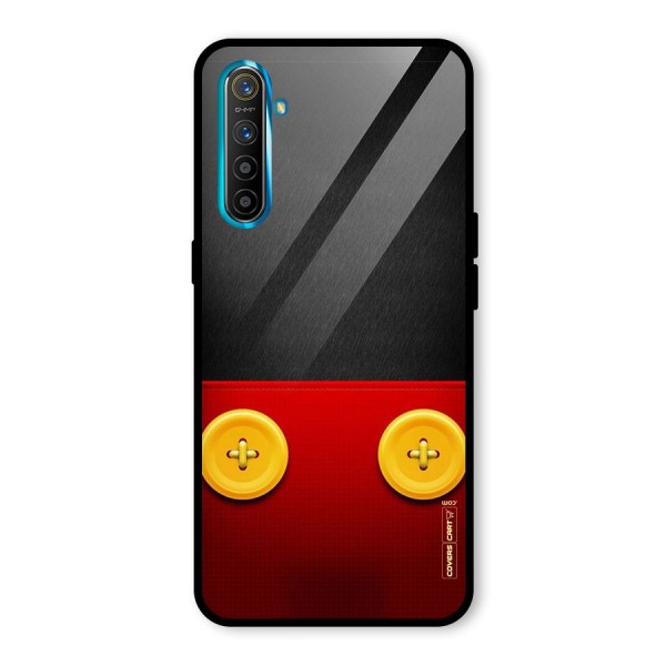 Yellow Button Glass Back Case for Realme XT