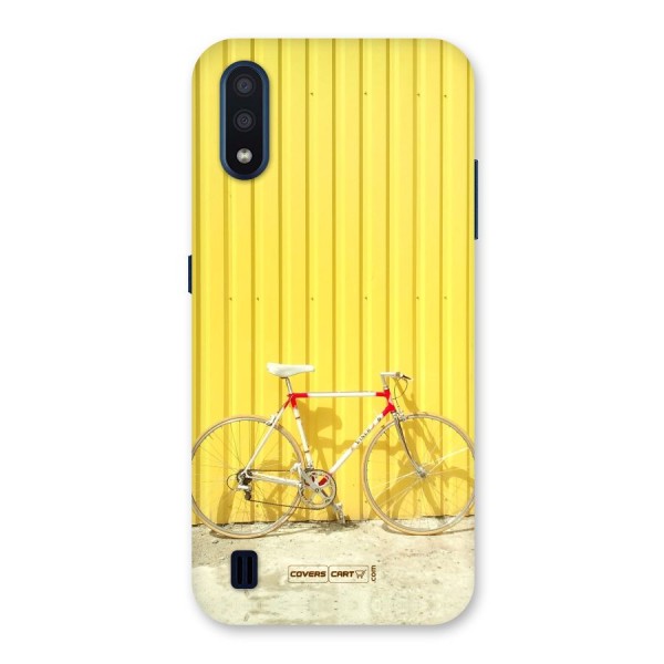 Yellow Cycle Classic Back Case for Galaxy M01