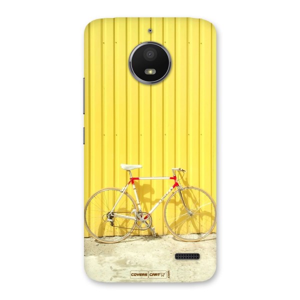 Yellow Cycle Classic Back Case for Moto E4