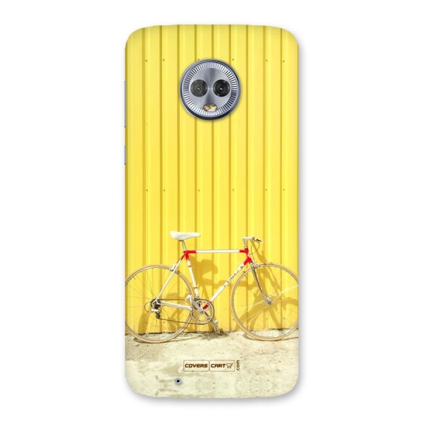 Yellow Cycle Classic Back Case for Moto G6