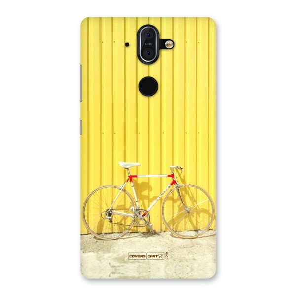 Yellow Cycle Classic Back Case for Nokia 8 Sirocco