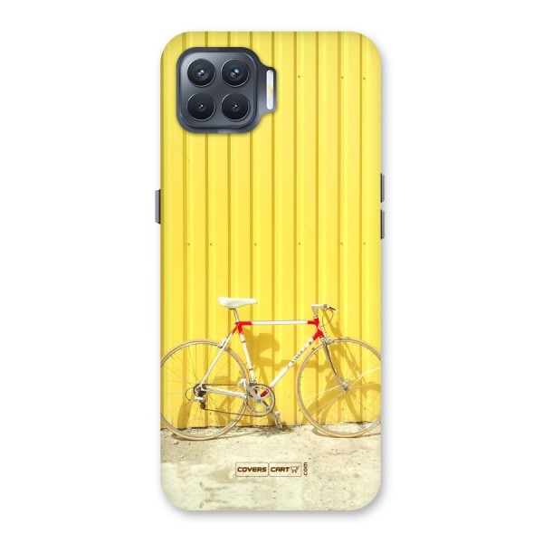 Yellow Cycle Classic Back Case for Oppo F17 Pro