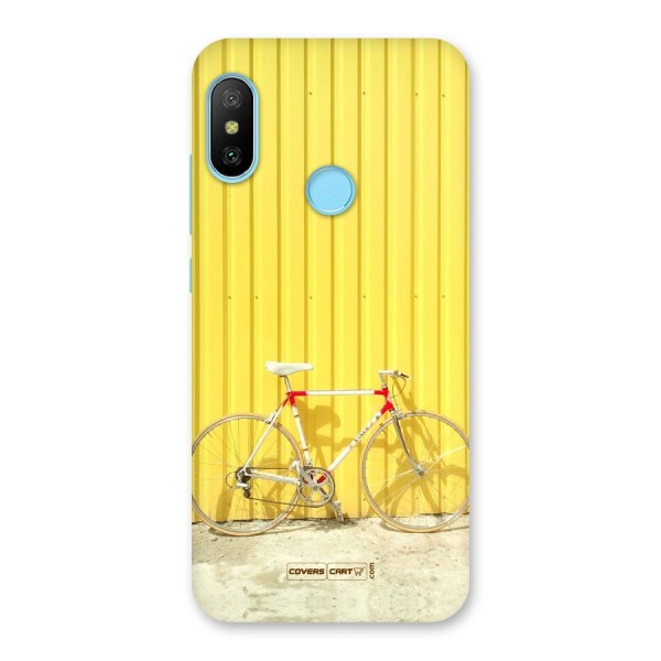 Yellow Cycle Classic Back Case for Redmi 6 Pro