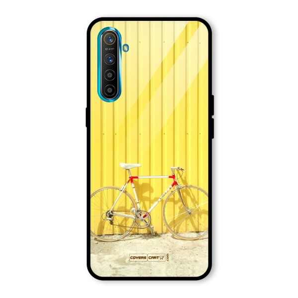 Yellow Cycle Classic Glass Back Case for Realme XT