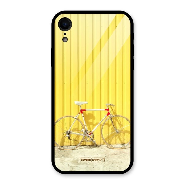 Yellow Cycle Classic Glass Back Case for XR