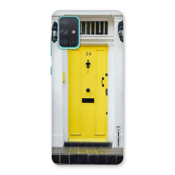 Yellow Door Back Case for Galaxy A71