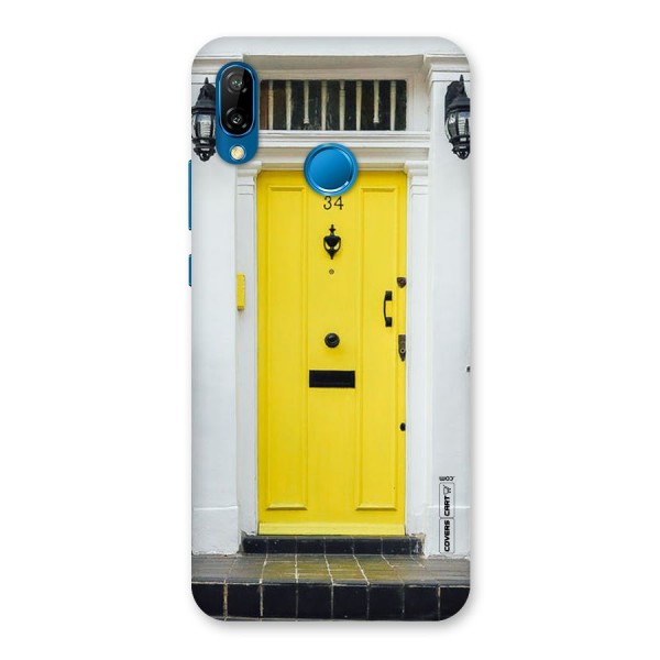 Yellow Door Back Case for Huawei P20 Lite