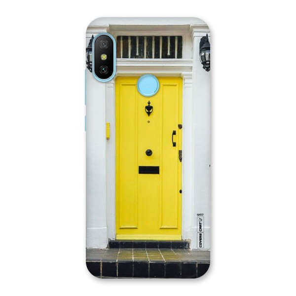 Yellow Door Back Case for Redmi 6 Pro