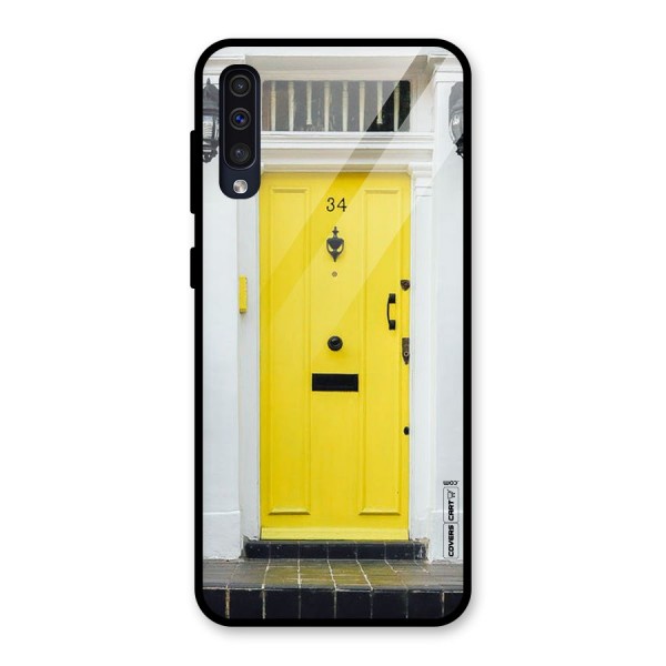 Yellow Door Glass Back Case for Galaxy A50s