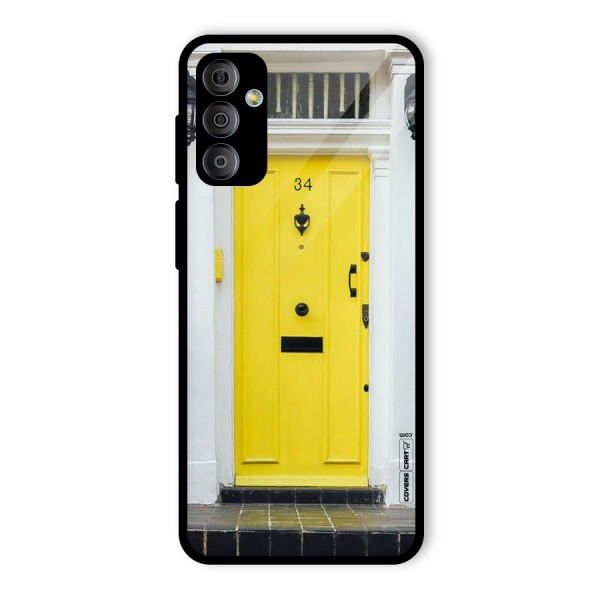 Yellow Door Glass Back Case for Galaxy F23