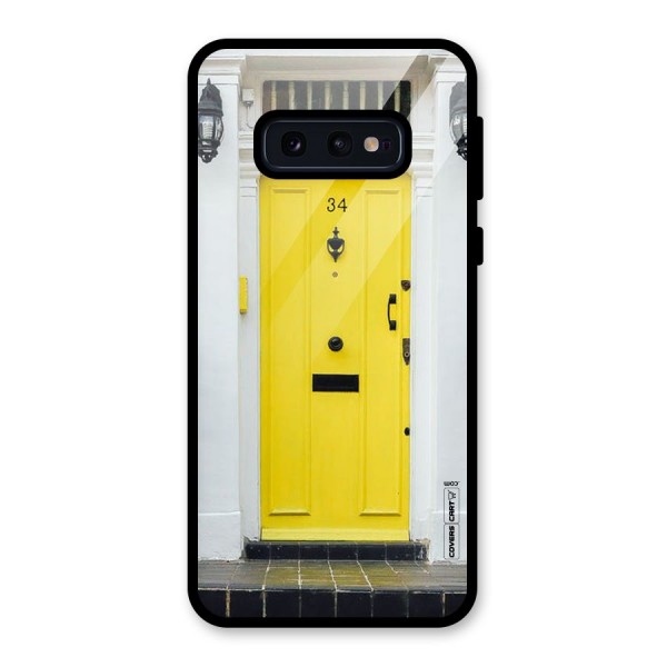 Yellow Door Glass Back Case for Galaxy S10e