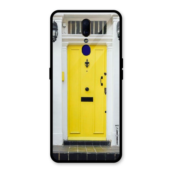 Yellow Door Glass Back Case for Oppo F11