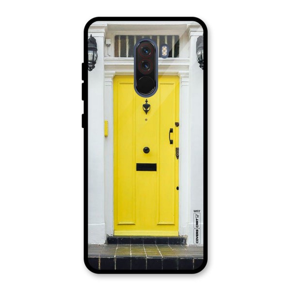 Yellow Door Glass Back Case for Poco F1