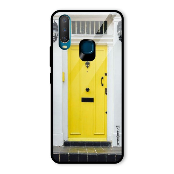 Yellow Door Glass Back Case for Vivo Y12