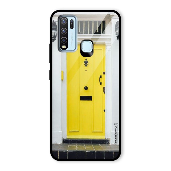 Yellow Door Glass Back Case for Vivo Y30