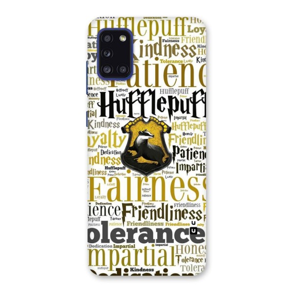 Yellow Fairness Back Case for Galaxy A31