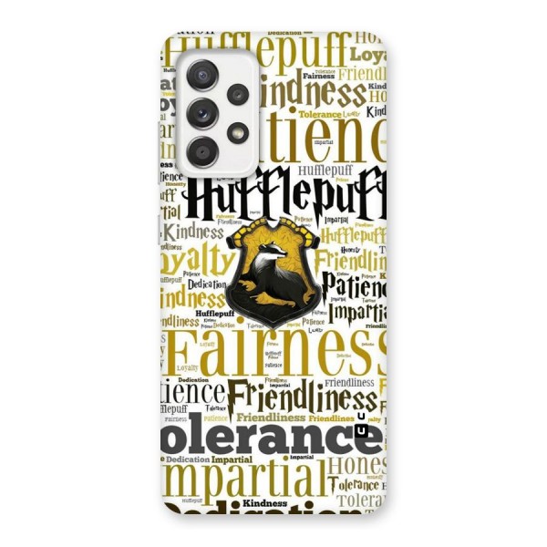 Yellow Fairness Back Case for Galaxy A52