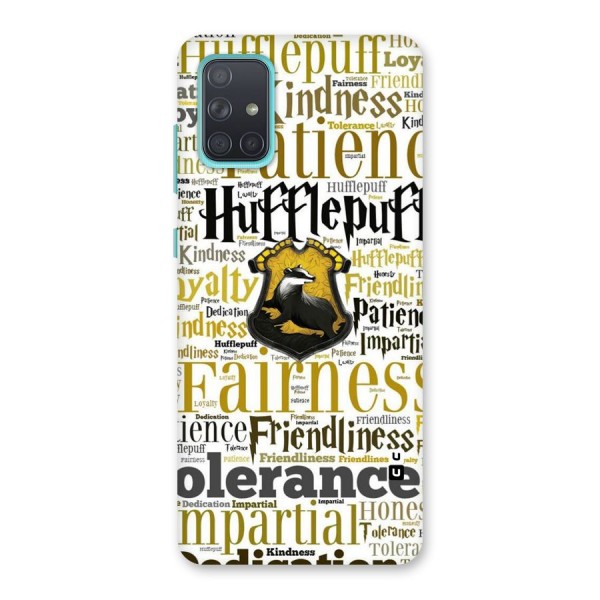 Yellow Fairness Back Case for Galaxy A71