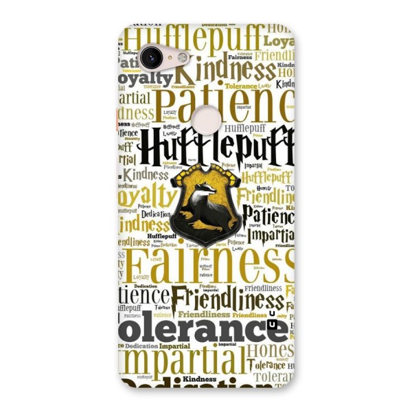 Yellow Fairness Back Case for Google Pixel 3 XL