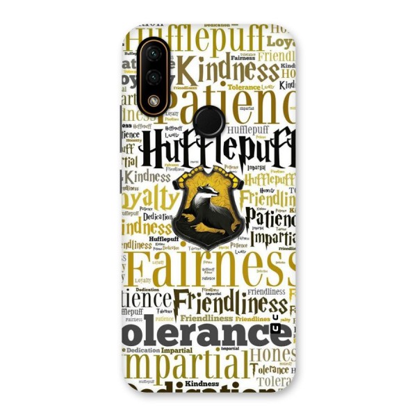 Yellow Fairness Back Case for Lenovo A6 Note