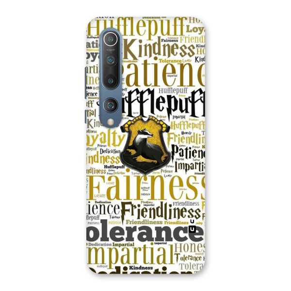 Yellow Fairness Back Case for Mi 10