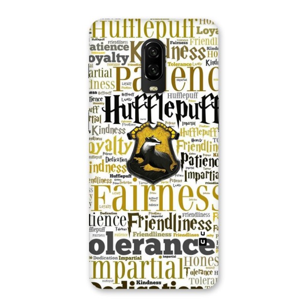 Yellow Fairness Back Case for OnePlus 6T