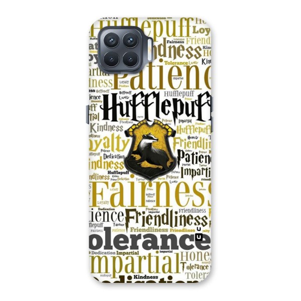 Yellow Fairness Back Case for Oppo F17 Pro