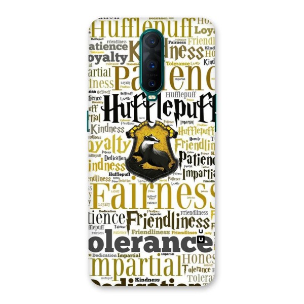 Yellow Fairness Back Case for Oppo R17 Pro