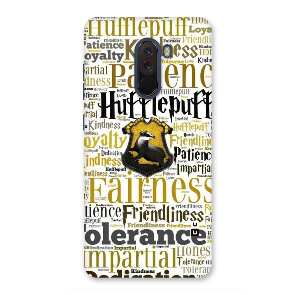 Yellow Fairness Back Case for Poco F1