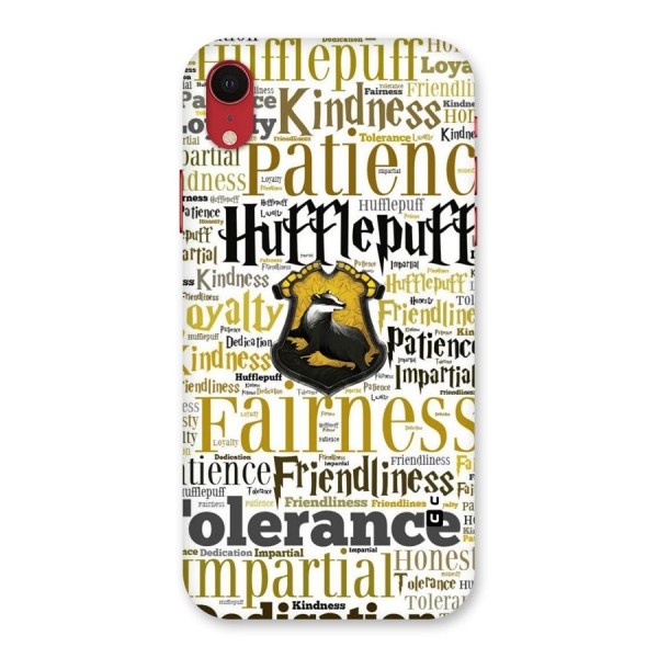 Yellow Fairness Back Case for iPhone XR