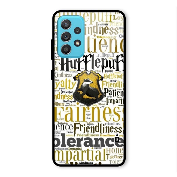 Yellow Fairness Glass Back Case for Galaxy A52s 5G