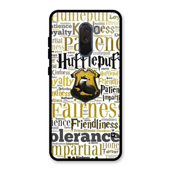 Yellow Fairness Glass Back Case for Poco F1