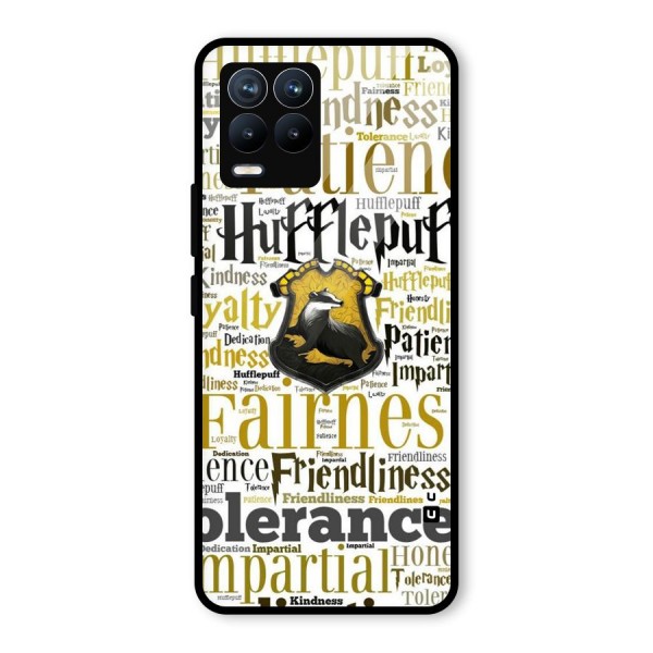 Yellow Fairness Glass Back Case for Realme 8 Pro