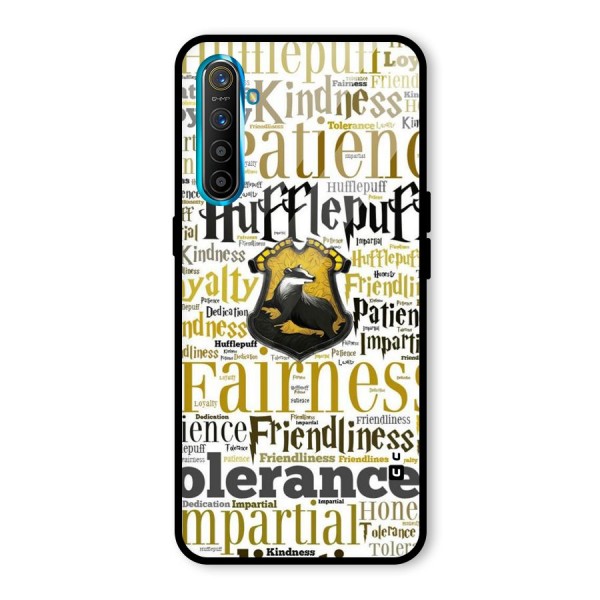 Yellow Fairness Glass Back Case for Realme XT