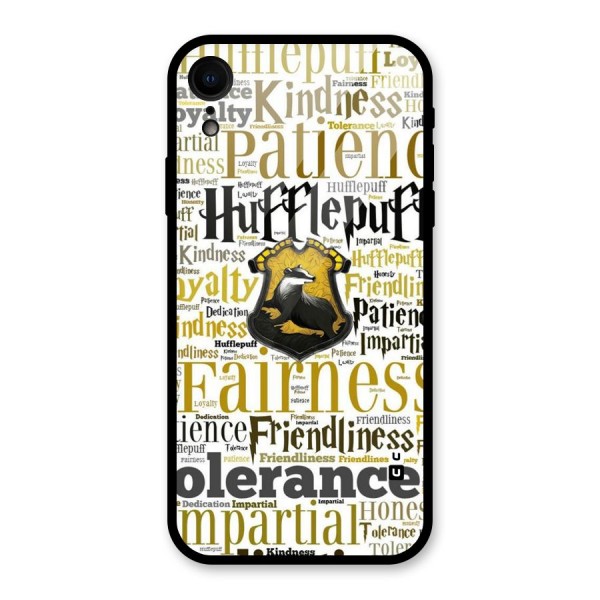 Yellow Fairness Glass Back Case for XR