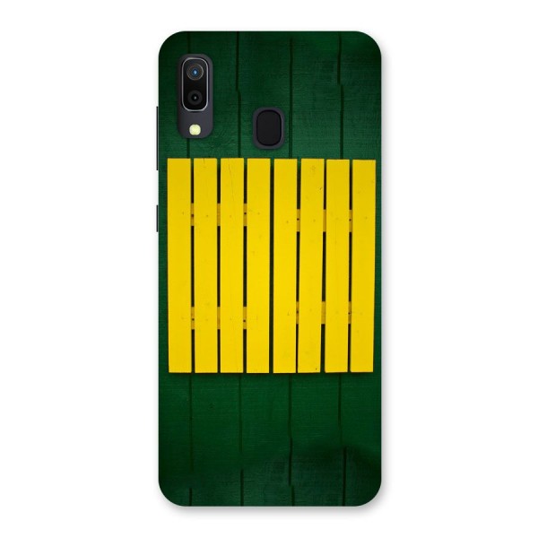 Yellow Fence Back Case for Galaxy A20