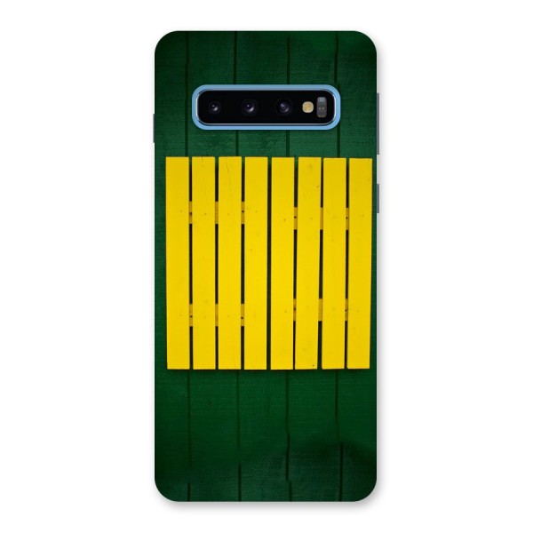 Yellow Fence Back Case for Galaxy S10