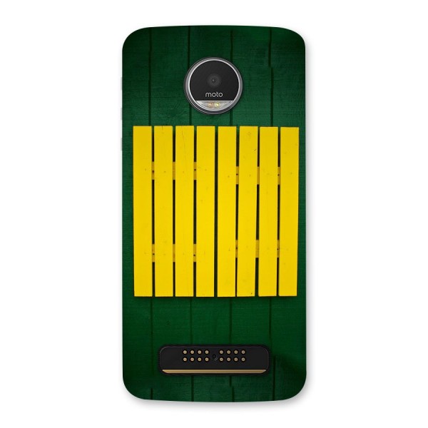 Yellow Fence Back Case for Moto Z Play