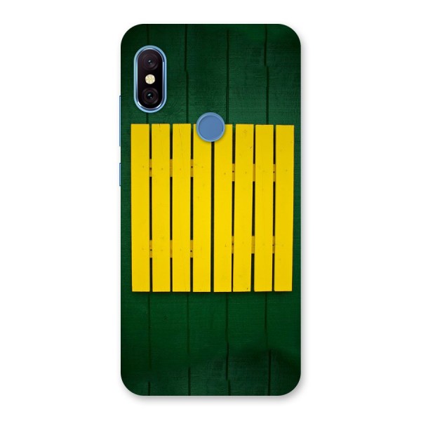 Yellow Fence Back Case for Redmi Note 6 Pro