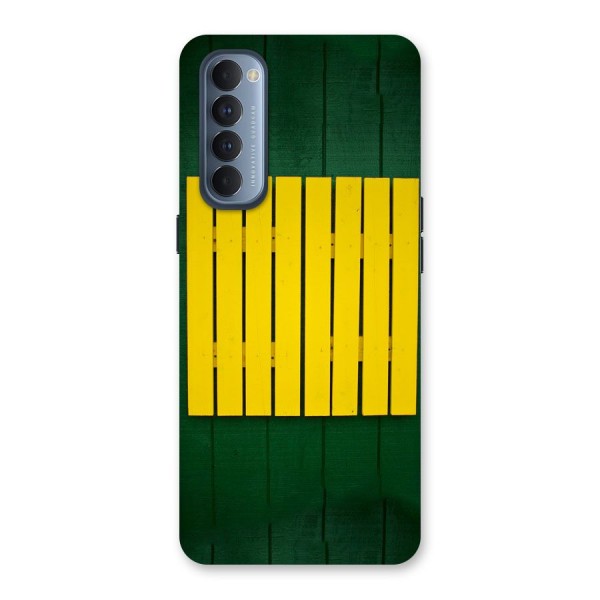 Yellow Fence Back Case for Reno4 Pro