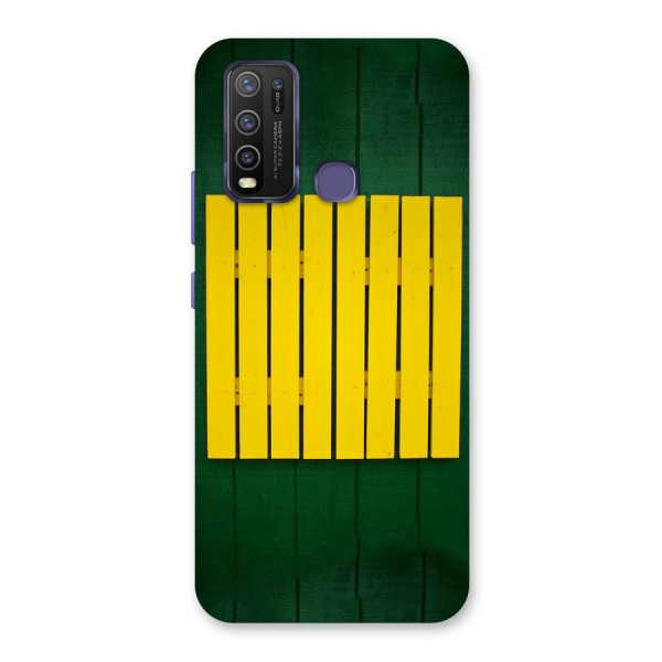 Yellow Fence Back Case for Vivo Y30