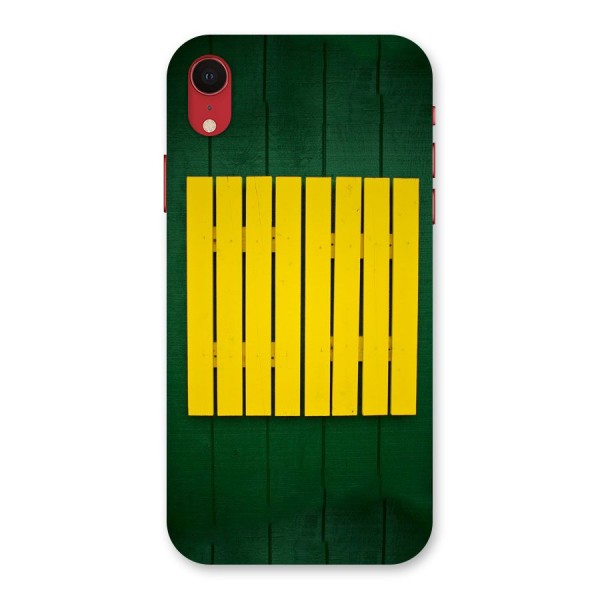 Yellow Fence Back Case for iPhone XR