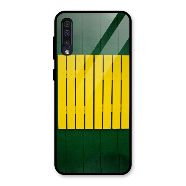 Yellow Fence Glass Back Case for Galaxy A30s