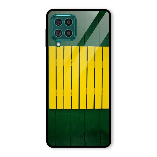 Yellow Fence Glass Back Case for Galaxy F62