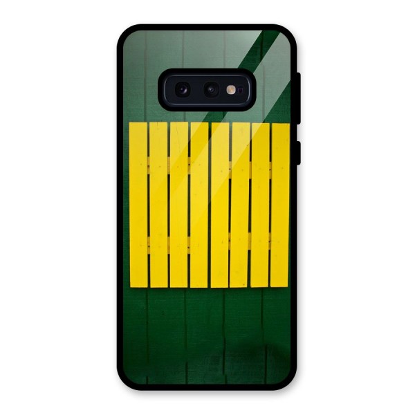 Yellow Fence Glass Back Case for Galaxy S10e