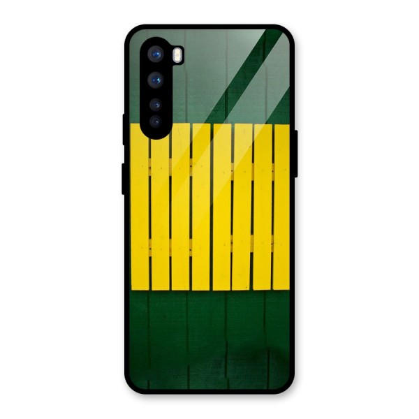 Yellow Fence Glass Back Case for OnePlus Nord