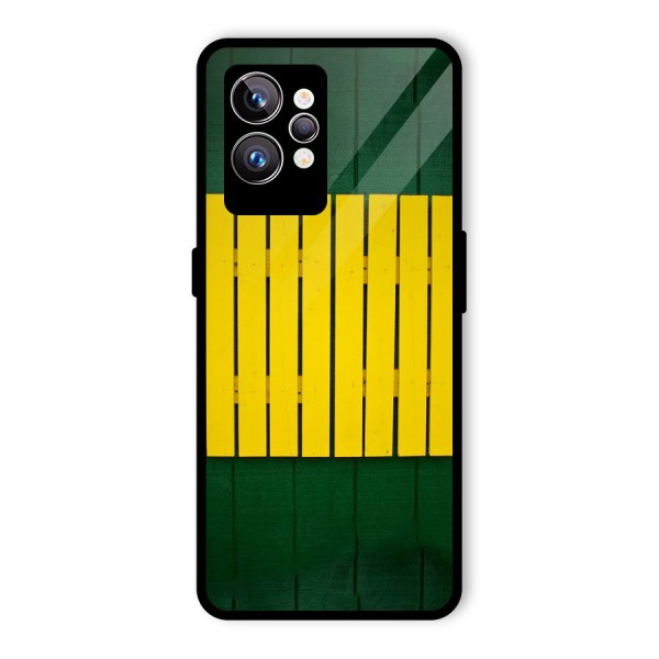 Yellow Fence Glass Back Case for Realme GT2 Pro