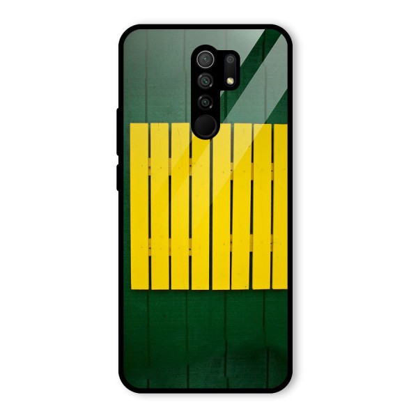 Yellow Fence Glass Back Case for Redmi 9 Prime