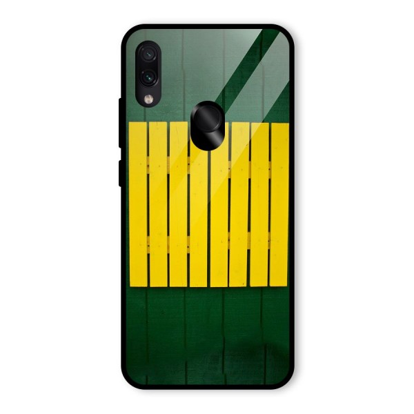 Yellow Fence Glass Back Case for Redmi Note 7