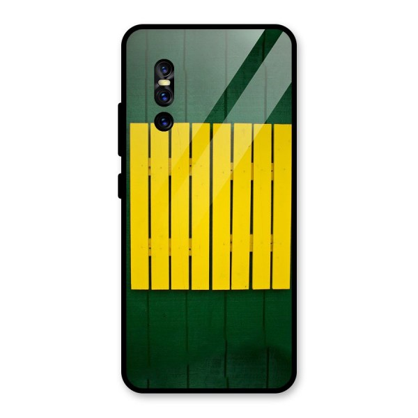 Yellow Fence Glass Back Case for Vivo V15 Pro